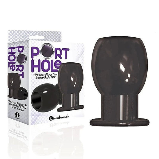 The 9's Port Hole Hollow Butt Plug by Icon Brands - Butt Plugs