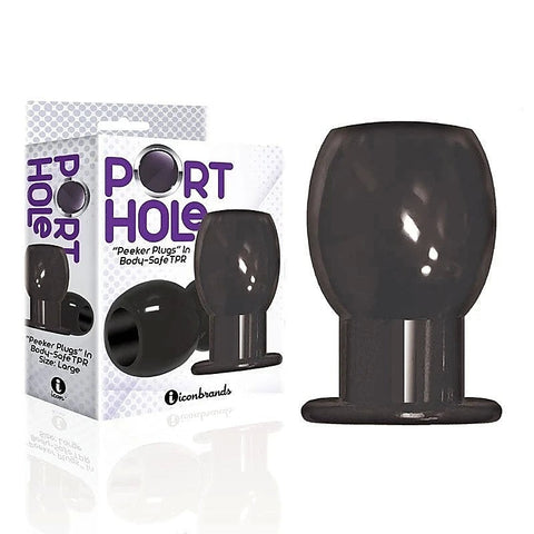 The 9's Port Hole Hollow Butt Plug by Icon Brands - Butt Plugs