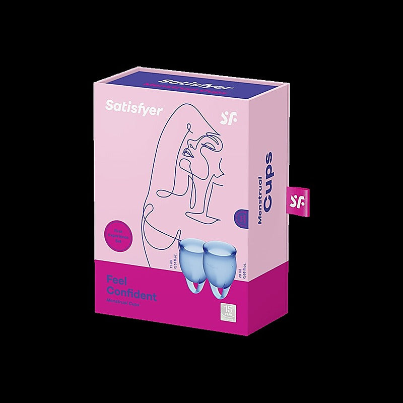 Feel Confident Silicone Menstrual Cups by Satisfyer - Condoms