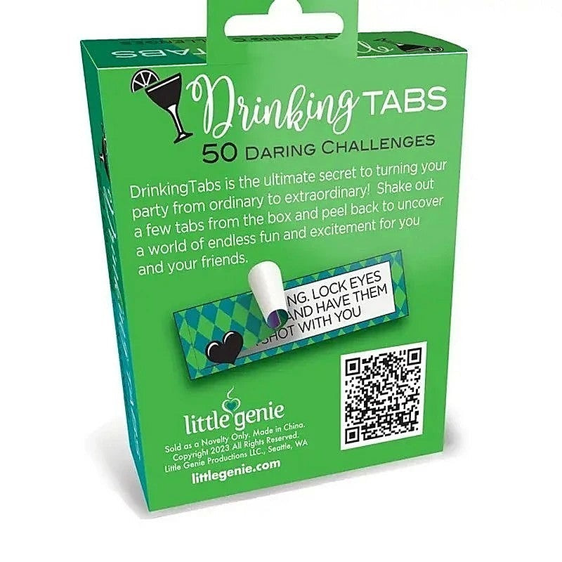Drinking Tabs Set of 50 by Little Genie - Party Gifts and Novelties