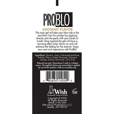 ProBlo Oral Pleasure Flavoured Blowjob Gel by Little Genie - Massage Oils and Lubricants