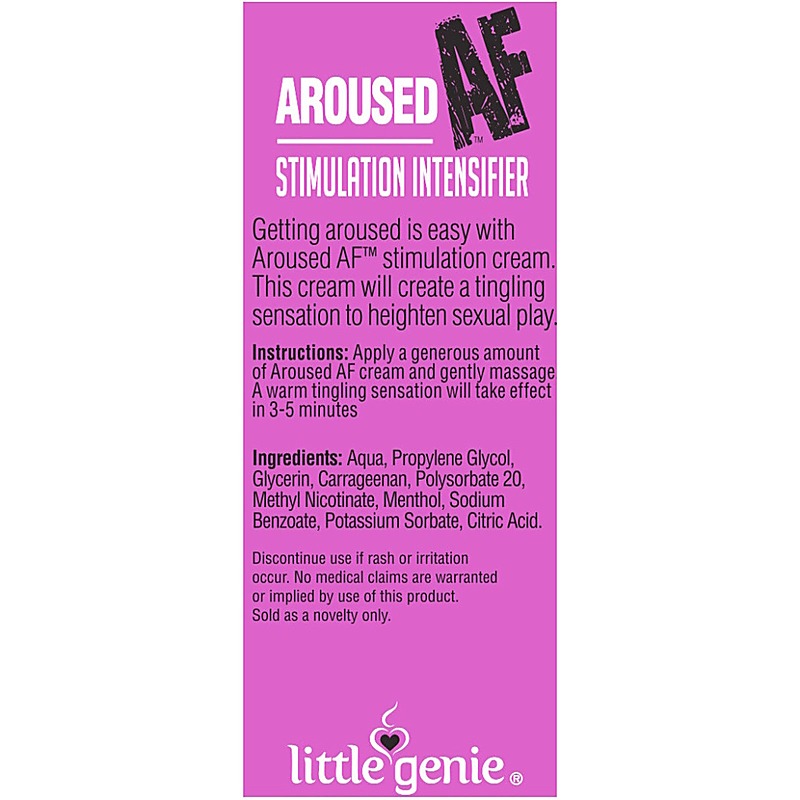 Little Genie Aroused AF Female Stimulation Cream 44ml - Delay and Excite Sprays