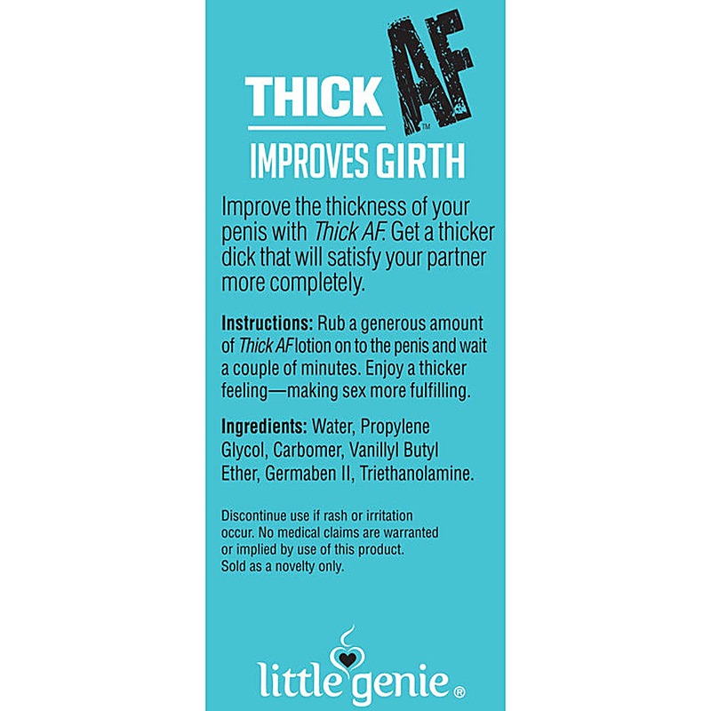 Thick AF Male Thick Dick Girthing Cream by Little Genie - Delay and Excite Sprays