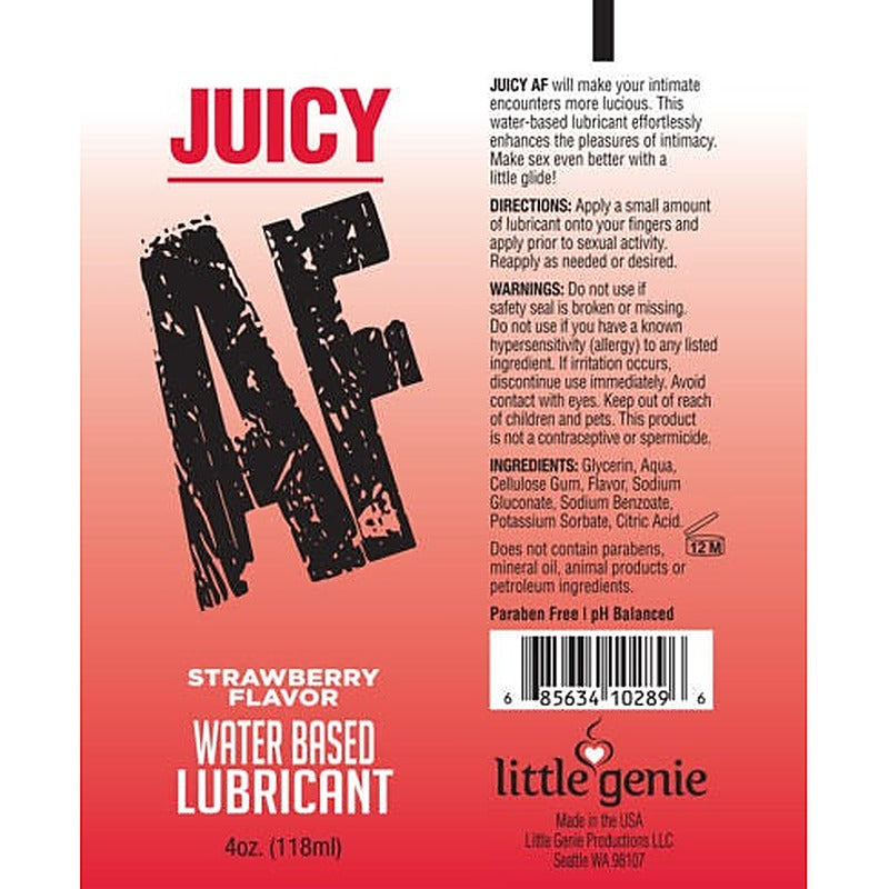 Juicy AF Water Based Lubricant by Little Genie - Water Based Lubes