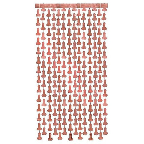 Glitterati Novelty Party Penis Foil Curtains by Little Genie - Party Gifts and Novelties