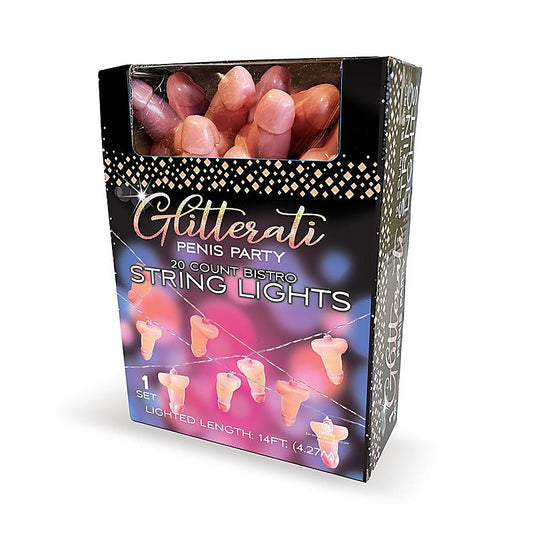 Glitterati Novelty Penis Party String Light by Little Genie - Party Gifts and Novelties