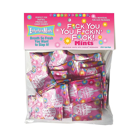 Fuck You You Fuckin Fuck Mints Bulk Bag Of 25 Party Packs - Party Gifts and Novelties