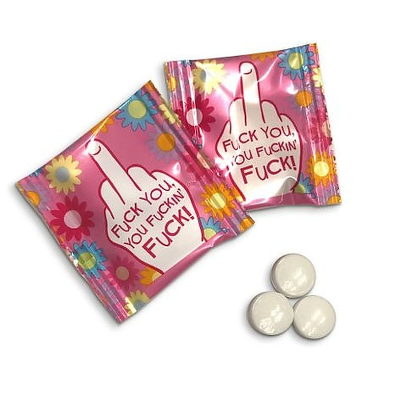 Fuck You You Fuckin Fuck Mints Bulk Bag Of 25 Party Packs - Party Gifts and Novelties