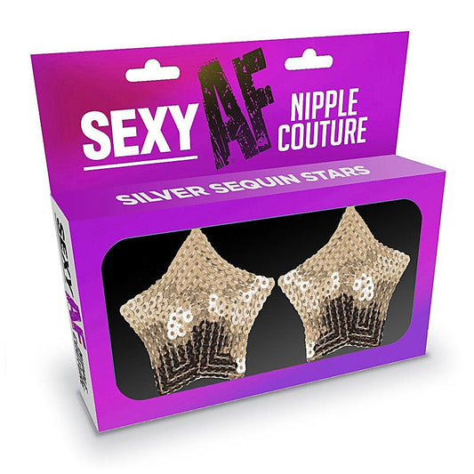 Star Shape Nipple Couture Sequin Pasties by Little Genie - Breast and Nipple Toys