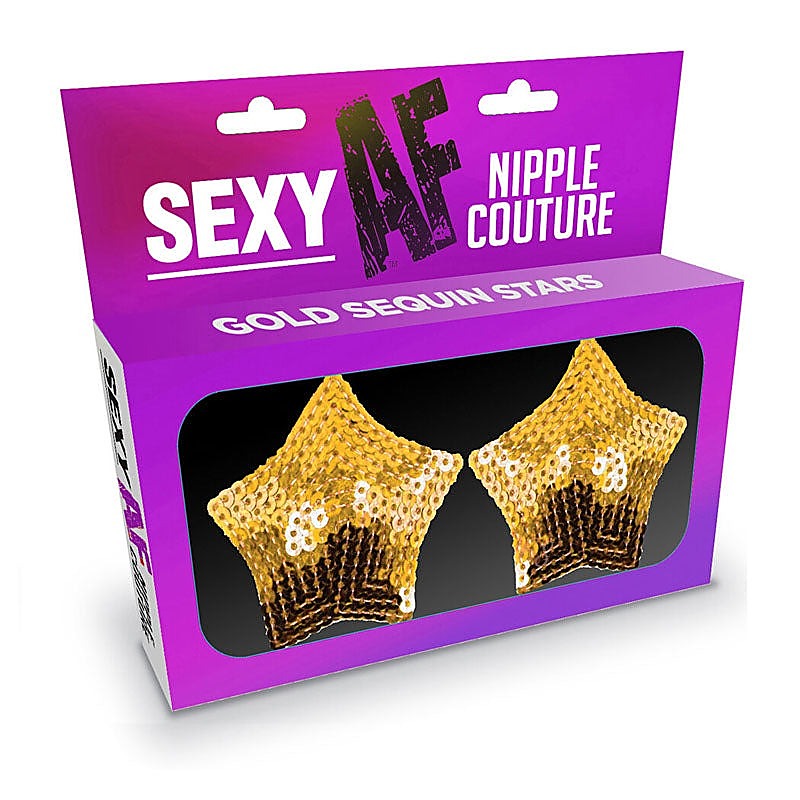 Little Genie Sexy AF Star Shape Nipple Couture Sequin Pasties - Breast and Nipple Toys