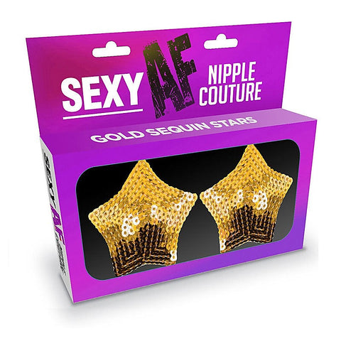 Little Genie Sexy AF Star Shape Nipple Couture Sequin Pasties - Breast and Nipple Toys