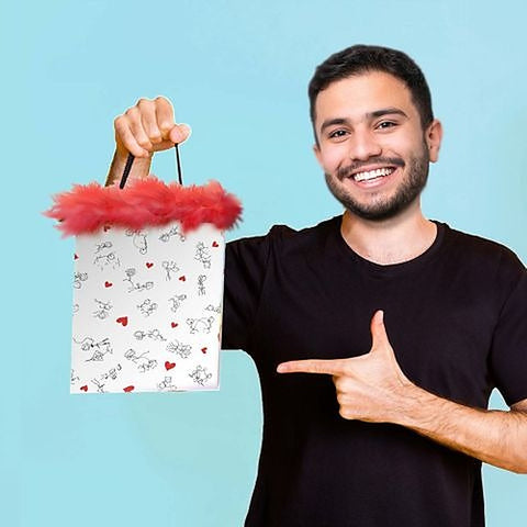 Naughty Stick Figures Novelty Gift Bag by Little Genie - Party Gifts and Novelties
