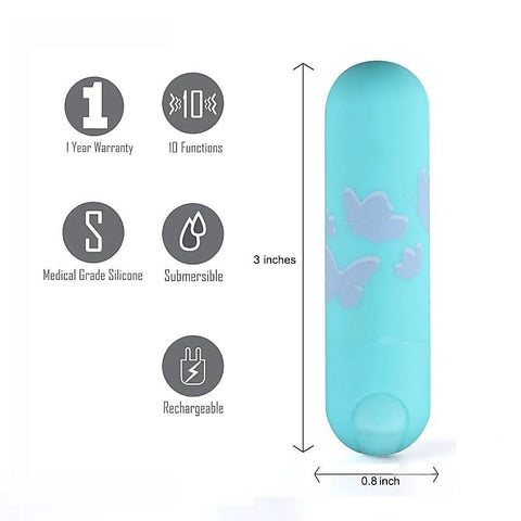 Maia Julia 10 Function USB Rechargeable Bullet by Maia Toys - Bullet Vibrators