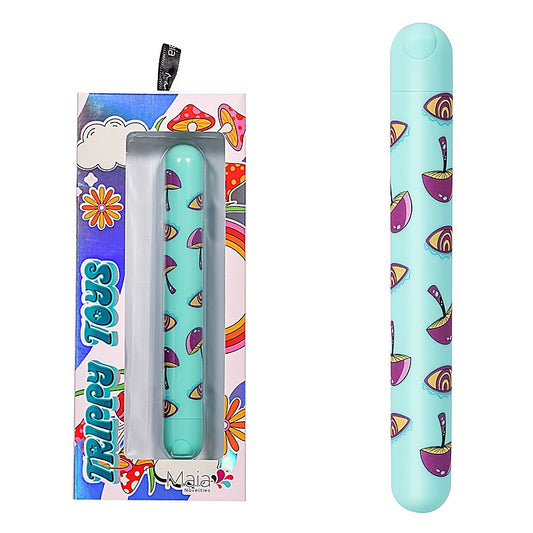 Maia LUCY XL Mushroom Pattern Rechargeable Bullet - Bullet Vibrators
