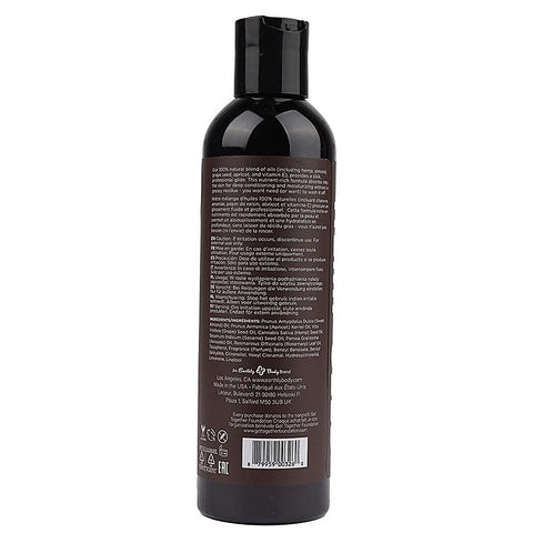 Earthly Body Scented Hemp Seed Massage and Body Oil 237 ml - Massage Oils and Lubricants