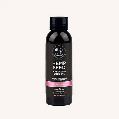 Earthly Body Hemp Seed Scented Massage and Body Oil 59 ml - Massage Oils and Lubricants