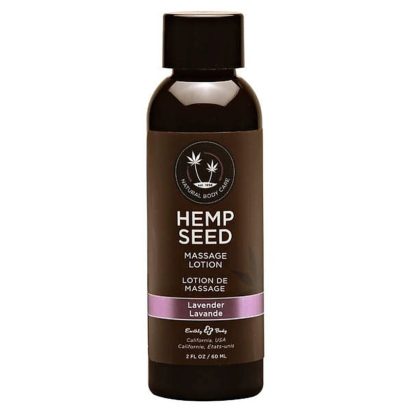 Earthly Body Hemp Seed Scented Adult Massage Lotion 59 ml Intimate Massage - Massage Oils and Lubricants