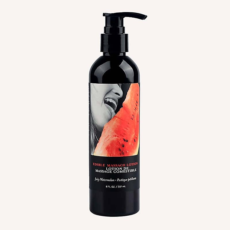 Earthly Body Edible Flavoured Deep Moisturising Massage Lotion 237ml Hemp Oil - Massage Oils and Lubricants