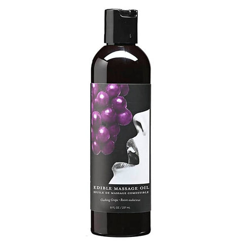 Earthly Body Edible Spa Quality Flavoured Massage Oil 237ml Premium Formula - Massage Oils and Lubricants