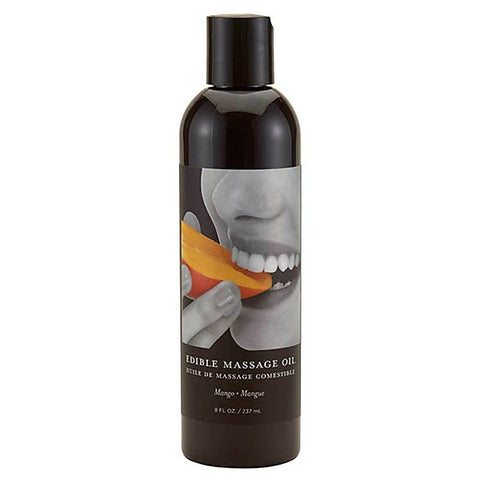 Earthly Body Edible Spa Quality Flavoured Massage Oil 237ml Premium Formula - Massage Oils and Lubricants