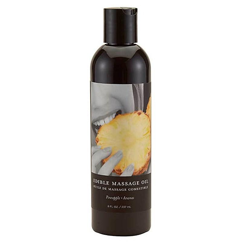 Earthly Body Edible Spa Quality Flavoured Massage Oil 237ml Premium Formula - Massage Oils and Lubricants