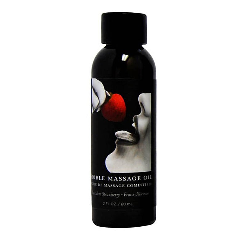 Earthly Body Edible Natural Flavoured Massage Oil 59 ml Hemp Seed Formula - Massage Oils and Lubricants