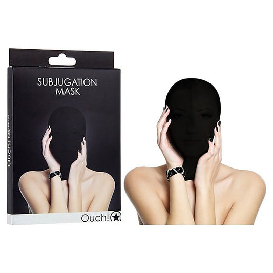 Ouch Subjugation Bondage Hood Mask by Shots Toys - Bondage Hoods