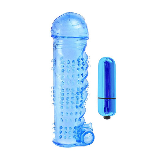 Classix Textured Penis Sleeve With Bullet by Pipedream - Penis Sleeves and Extenders