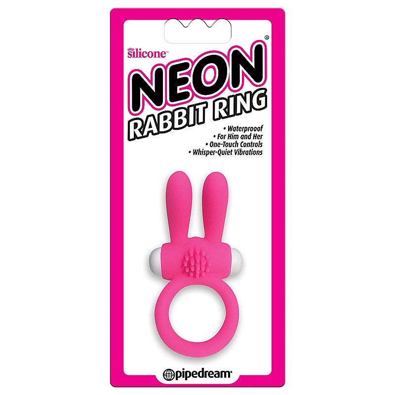 Neon Rabbit Vibrating Cock Ring by Pipedream - Vibrating Cock Rings