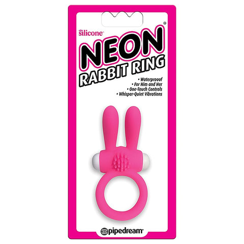 Neon Rabbit Vibrating Cock Ring by Pipedream - Vibrating Cock Rings