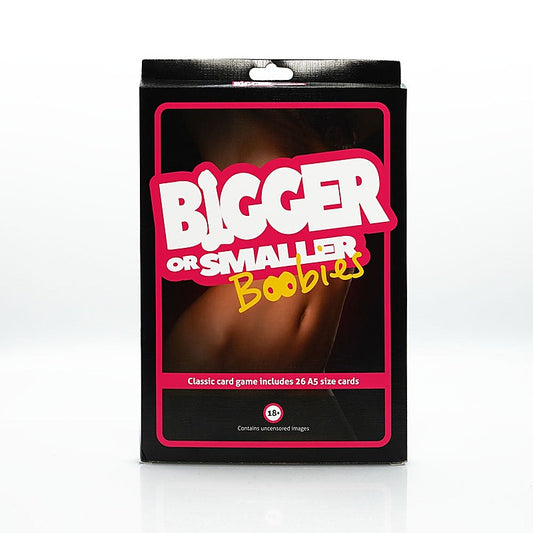 Bigger or Smaller Boobs Card Game by Creative Conceptions - Sex Games, Coupons and Tricks