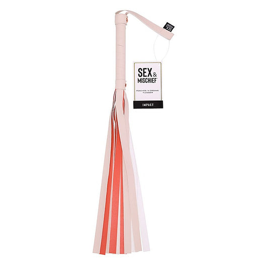 Peaches N CreaMe Stripe Flogger Whip by Sportsheets - Whips And Crops