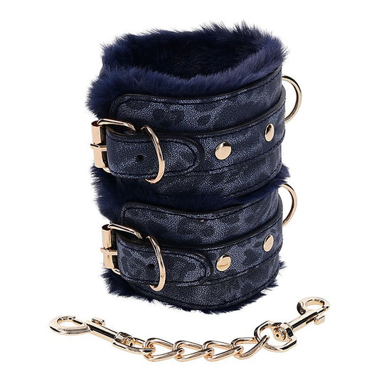 Cougar Fur Handcuffs by Sportsheets - Cuffs And Restraints