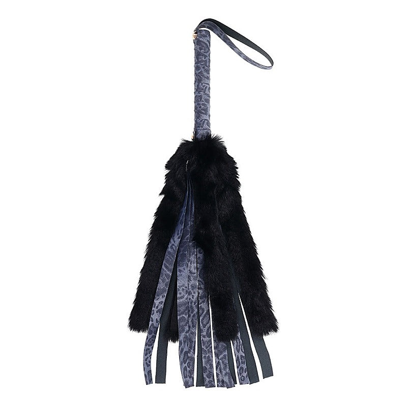Cougar Faux Fur Flogger by Sportsheets - Whips And Crops