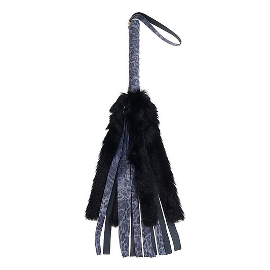 Cougar Faux Fur Flogger by Sportsheets - Whips And Crops
