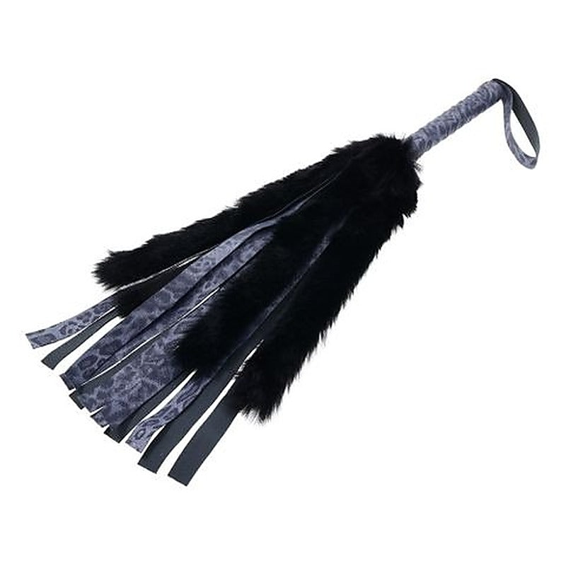 Cougar Faux Fur Flogger by Sportsheets - Whips And Crops