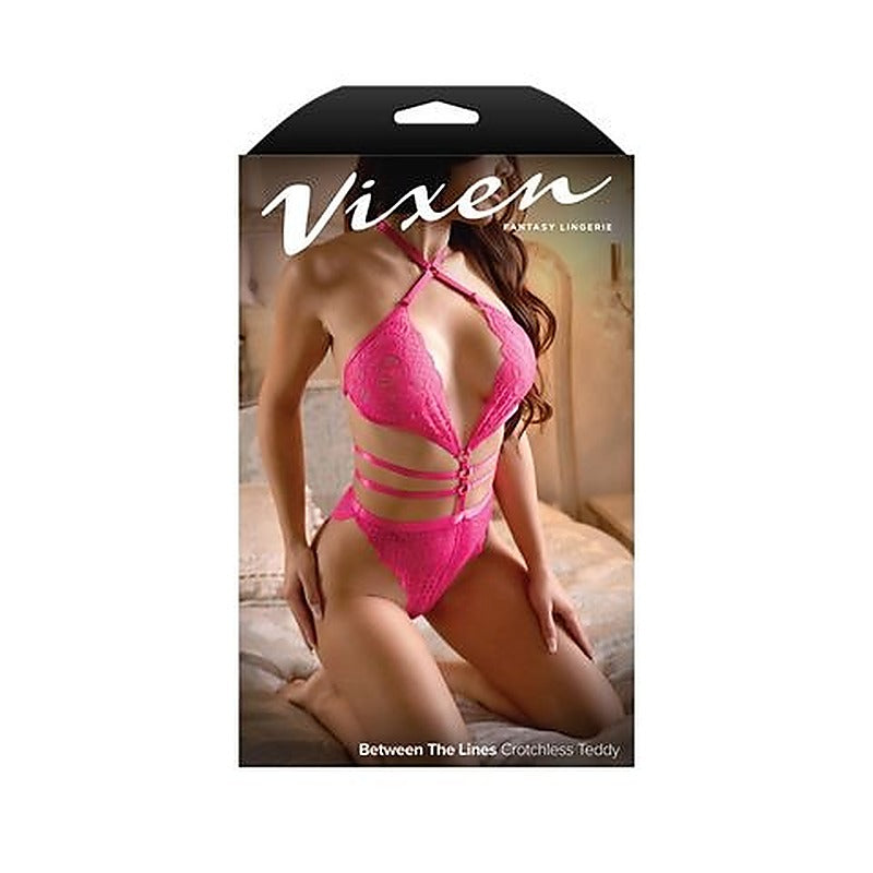 Vixen Between The Lines Teddy by Fantasy Lingerie - Teddies and Bodysuits