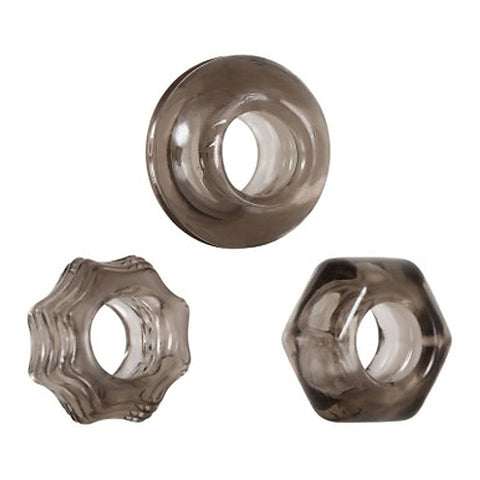 Zero Tolerance Triple Thick Cock Ring Set by Evolved - Cock Ring Sets