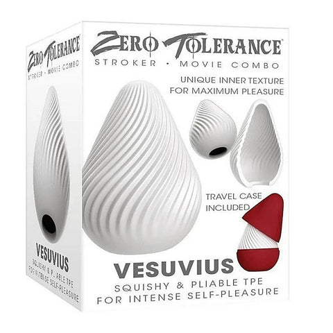 Zero Tolerance VESUVIUS Mini Male Stroker Egg by Evolved - Masturbators and Strokers