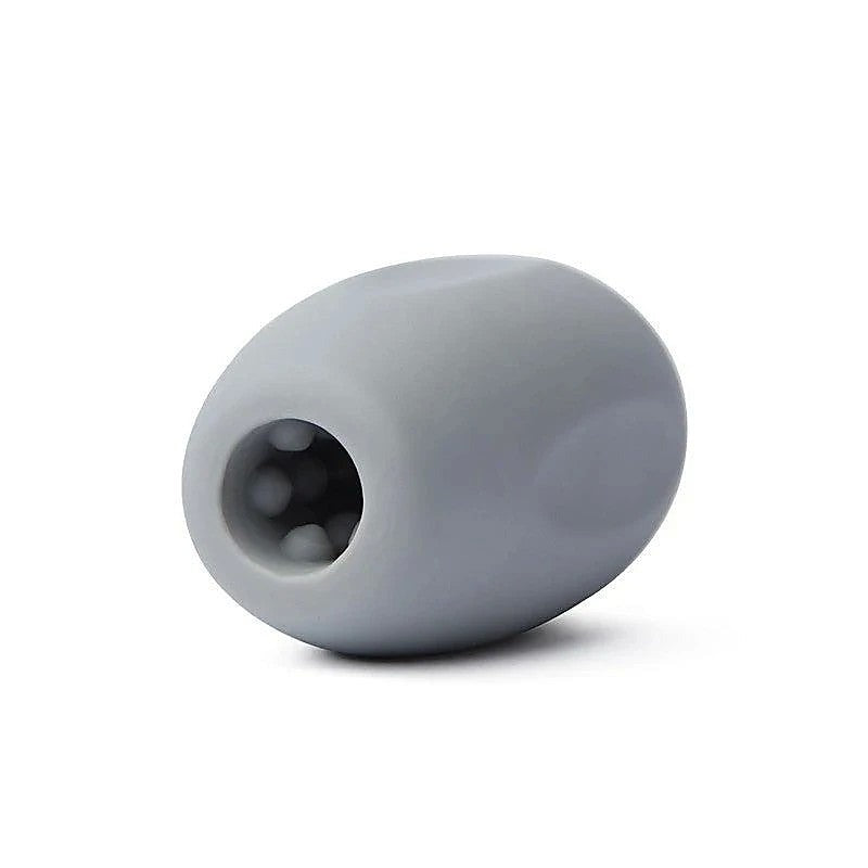 Xgen Products Zolo Grey Mini Bubble Squeezable & Textured Stroker Grey Masturbator - Masturbators and Strokers