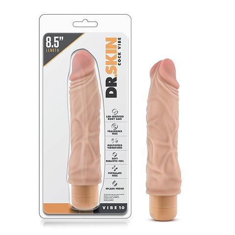 Dr. Skin Cock Vibe 10 by Blush Novelties - Vibrating Dildos