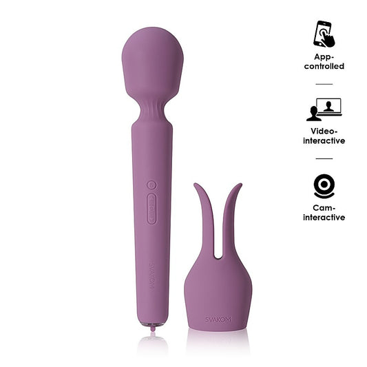 Emma Neo 2 Rabbit Ears Body Wand Massager by Svakom - Body Wands