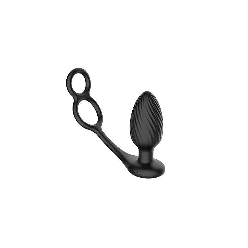 Nexus Tornado Remote Controlled Cock & Ball Ring With - Butt Plugs
