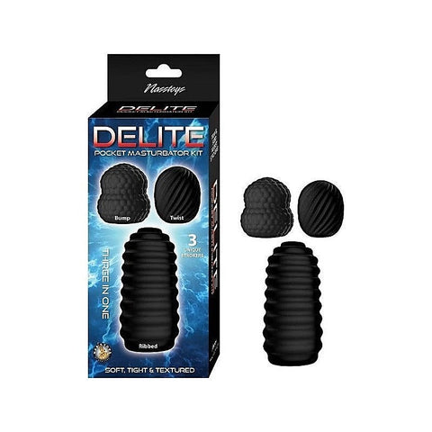 Delite Male Pocket Masturbator Kit by Nasstoys - Masturbators and Strokers