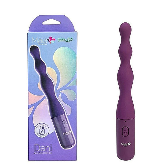 DANI USB Rechargeable Beaded Anal Vibrator by Maia Toys - Anal Vibrators