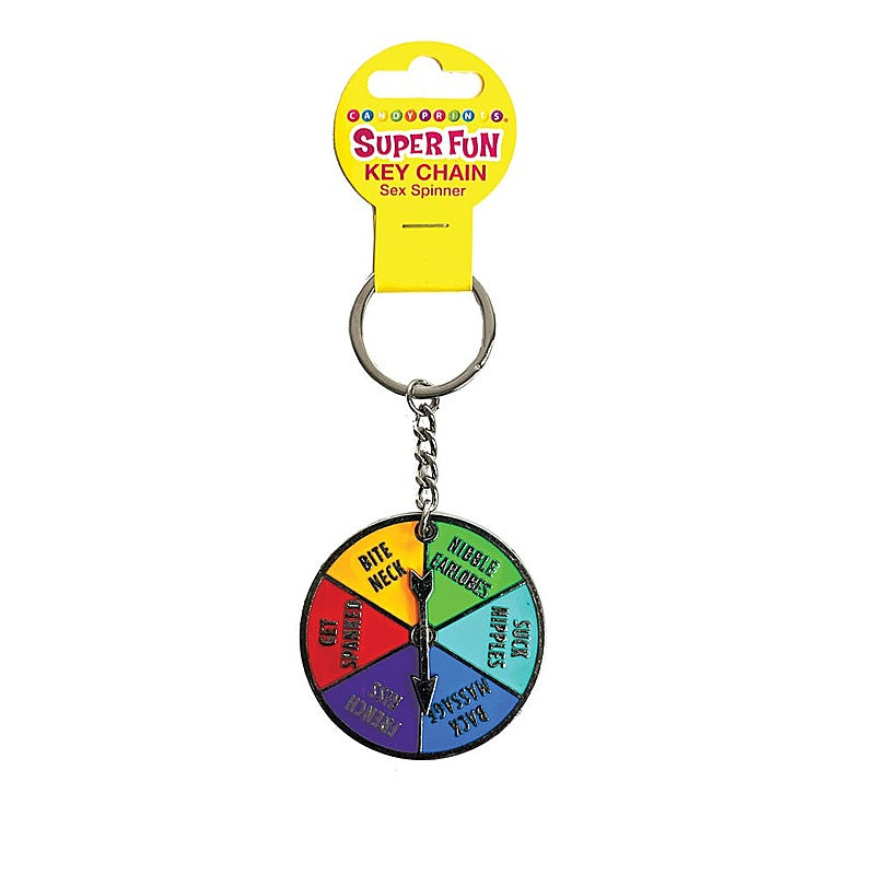 Super Fun Naughty Sex Spinner Novelty Key Chain - Party Gifts and Novelties