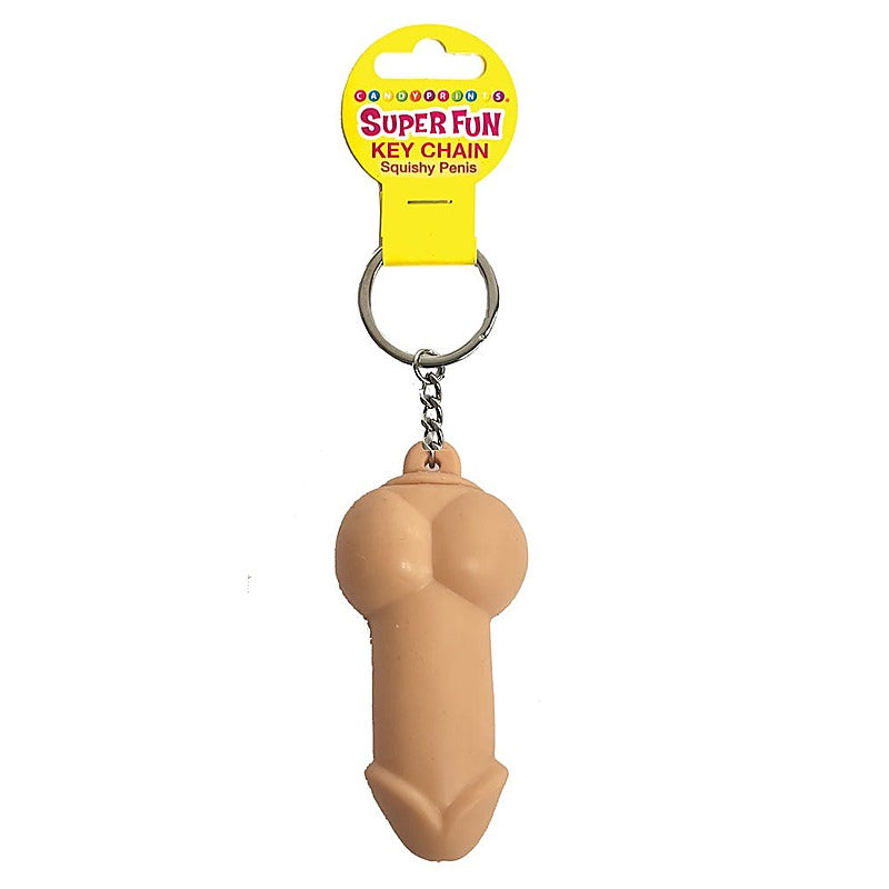 Super Fun Squishy Penis Novelty Key Chain by Little Genie - Party Gifts and Novelties