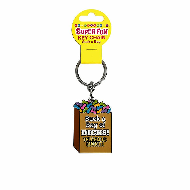 Super Fun Suck A Bag Novelty Key Chain by Little Genie - Party Gifts and Novelties