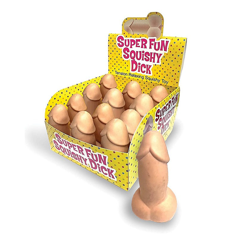 Super Fun Squishy Novelty Stress Dick Counter Display - Party Gifts and Novelties