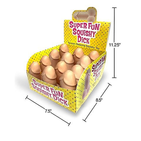 Super Fun Squishy Novelty Stress Dick Counter Display - Party Gifts and Novelties